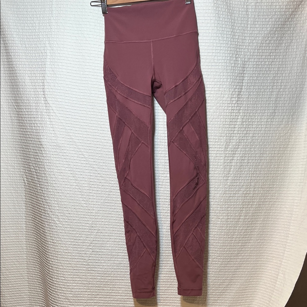 lululemon Athletica Wunder Under Mauve Leggings